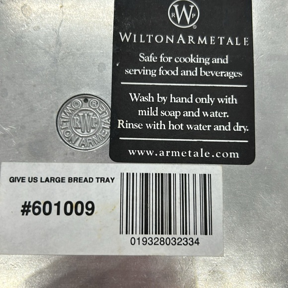 Wilton Armetale Pewter Give Us This Day Our Daily Bread Tray USA 10.75” NWT - Picture 6 of 9